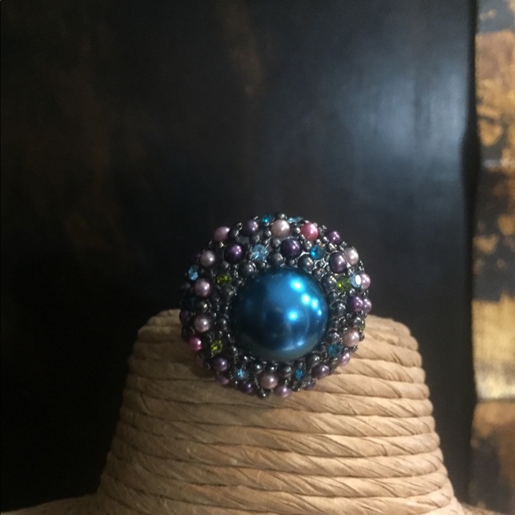 Blue Stretch Ring. - Picture 5 of 8